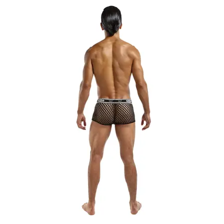 Male Power Mini Short M Black - Anatomical Cut, Branded Waistband