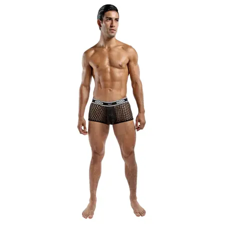 Male Power Mini Pouch Short L Black - Low Rise Anatomical Trunks