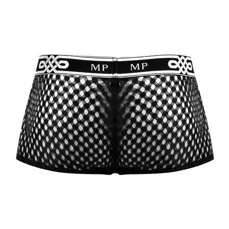 Male Power Mini Pouch Short L Black - Low Rise Anatomical Trunks