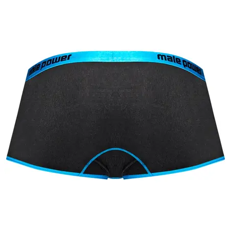 Male Power Uplift Mini Short L Crni - Ergonomska Podrška i Satenski Pojas