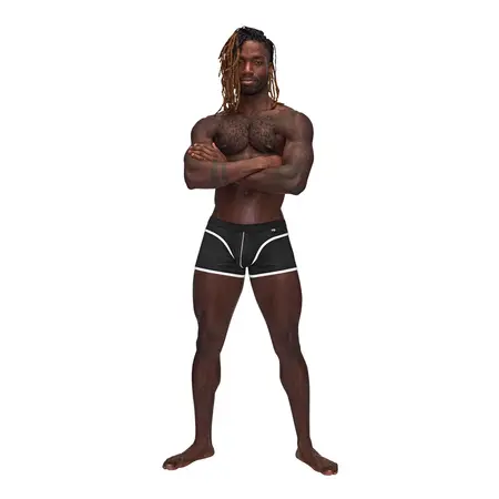 Male Power Sport Mesh Mini Short L Crni Atletski Dizajn