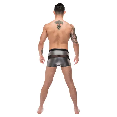 Male Power Iron Clad Šortsice L Siva - Mrežasti Dizajn Udoban Kroj