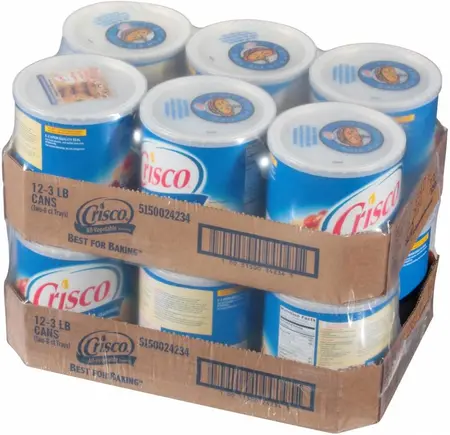 Crisco All-Vegetable Shortening 12-Pack 1360g Multi-Purpose Formula