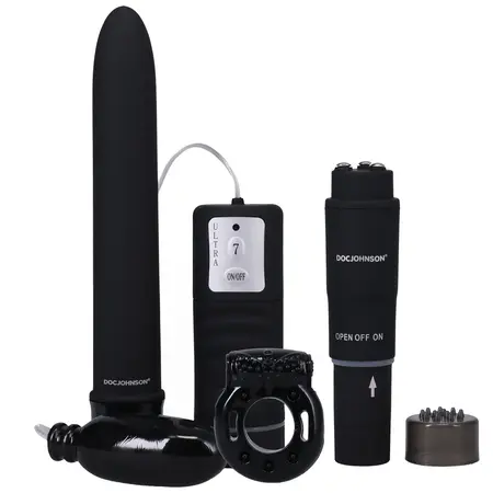 Doc Johnson Black Magic Pleasure Kit Multi-Function Set Black