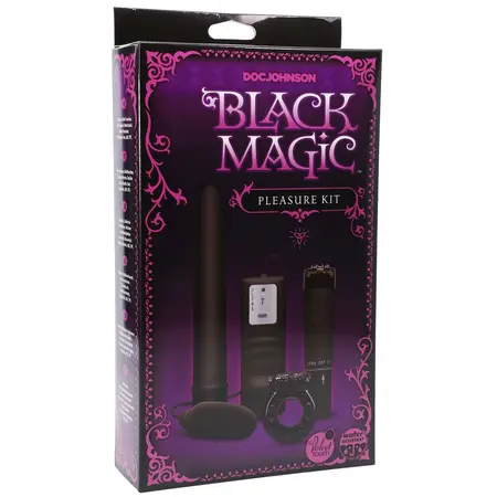 Doc Johnson Black Magic Pleasure Kit Multi-Function Set Black
