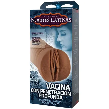 Doc Johnson Noches Latinas Amiga Para La Palma ULTRASKYN Caramel Model