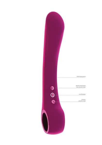 Vive Ombra Fleksibilan Vibrator Roze - Savitljiv, Ergonomski, Vodootporan
