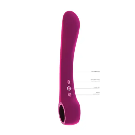Vive Ombra Fleksibilan Vibrator Roze - Savitljiv, Ergonomski, Vodootporan