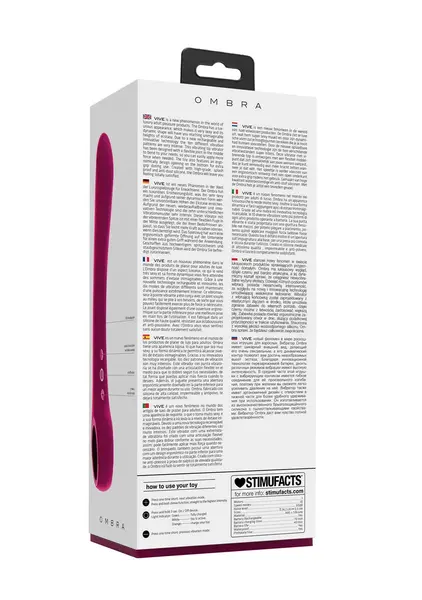 Vive Ombra Fleksibilan Vibrator Roze - Savitljiv, Ergonomski, Vodootporan