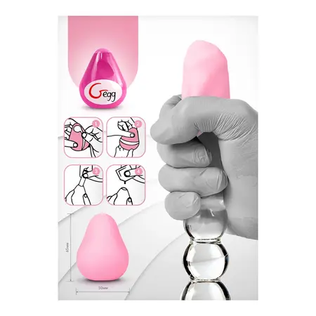 Gvibe G-Egg Roze Vibrirajući Višekratni Intimni Rukav TPE Premium