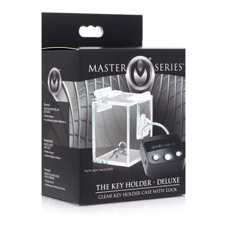 Master Series Deluxe Transparent Key Holder Case with Digital Timer Lock