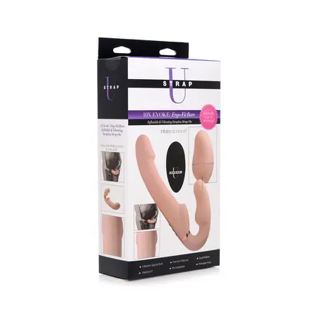 Evoke Ergo-Fit Strapless Intimni Sistem Naduvavajući Vibrirajući Silikon