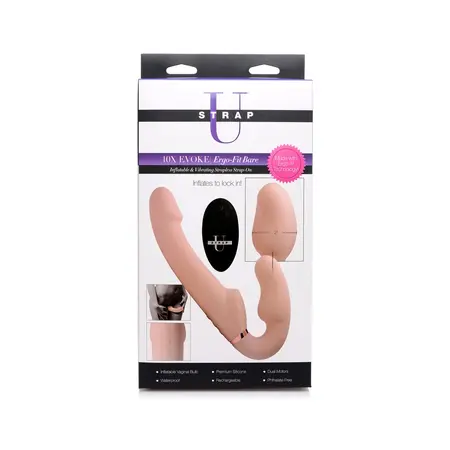 Evoke Ergo-Fit Strapless Intimni Sistem Naduvavajući Vibrirajući Silikon