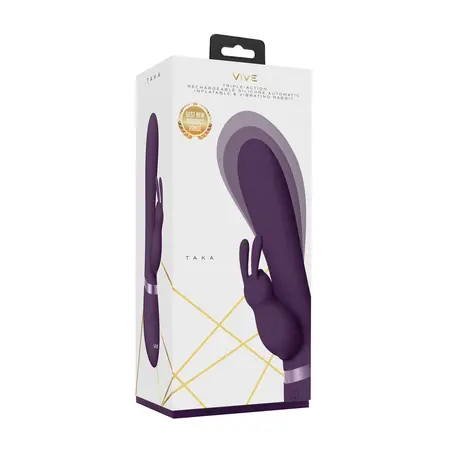 VIVE Taka Purple - Inflatable Multi-Motor Silicone Intimate Device