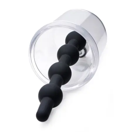 XR Brands Rosebud Cilindrična Analna Pumpa sa Silikonskim Perlicama 4-Bulb Sistem