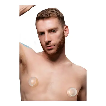 XR Brands Clear Plungers S - Silicone Nipple Enhancer Set, Small Size