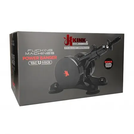 Doc Johnson Power Banger Intimna Mašina Vac-U-Lock Sistem Crna