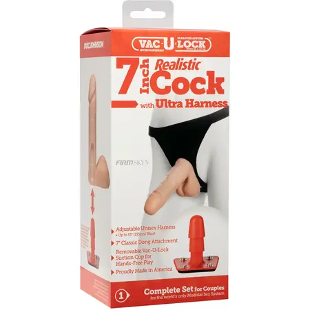 Doc Johnson Ultra Harness System 7in 18cm Vanilla Attachment Set