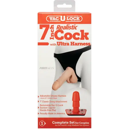 Doc Johnson Ultra Harness System 7in 18cm Vanilla Attachment Set