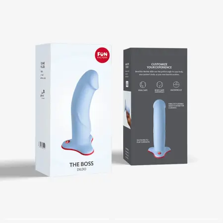 Fun Factory The Boss Intimate Device Dove Blue Medical Silicone 17.9cm