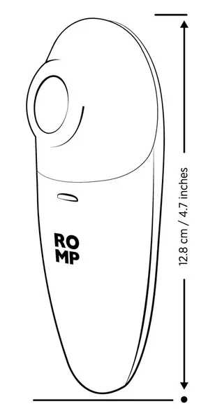 ROMP Switch X Air Pulse sistem, 6 intenziteta, kompaktan, silikon, plavi
