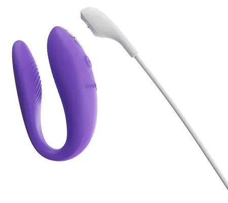We-Vibe Sync Go ljubičasti – dvostruki nosivi vibrator, kontrolisan aplikacijom, silikon