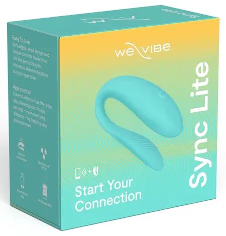We-Vibe Sync Lite Aqua nosivi uređaj za parove, kontrolisan aplikacijom, plavi
