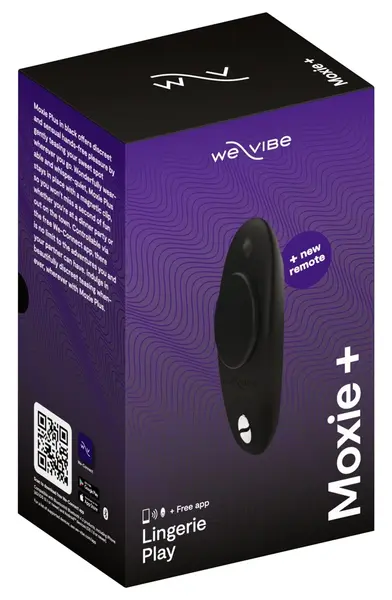 We-Vibe Moxie+ Satin Black - Compact Remote-Control Intimate Device