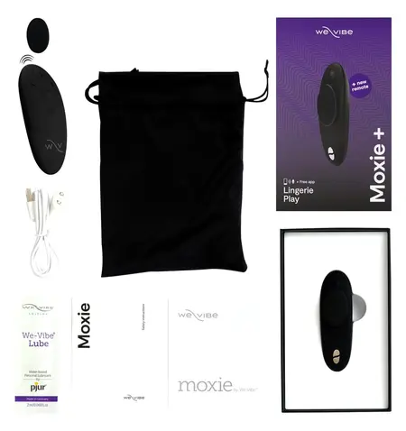 We-Vibe Moxie+ Satin Black - Compact Remote-Control Intimate Device