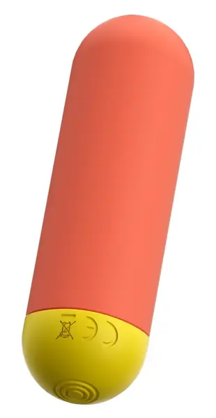 ROMP Riot Mini vibrator kompaktni punjivi silikonski 7cm žuti