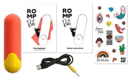 ROMP Riot Mini vibrator kompaktni punjivi silikonski 7cm žuti