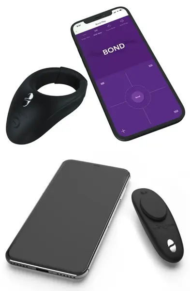 We-Vibe Tease Us Set Bond & Moxie+ - Premium Vibrating Ring & Lay-On Model
