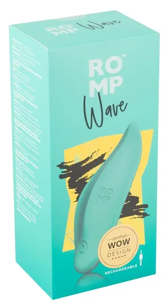 ROMP Wave Lay-On vibrator – ergonomski, fleksibilan, vodootporan, roze