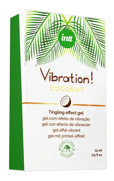 intt Vibration! Coconut efekt gel 15ml – veganska zagrevajuća formula