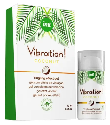 intt Vibration! Coconut efekt gel 15ml – veganska zagrevajuća formula