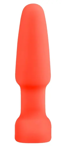 b-Vibe Rimming Plug 2 Orange - Rotating Pearl Anal System, 15 cm