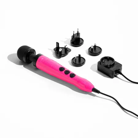 Doxy Die Cast 3 Wand Massager Hot Pink Glitter Anniversary Edition