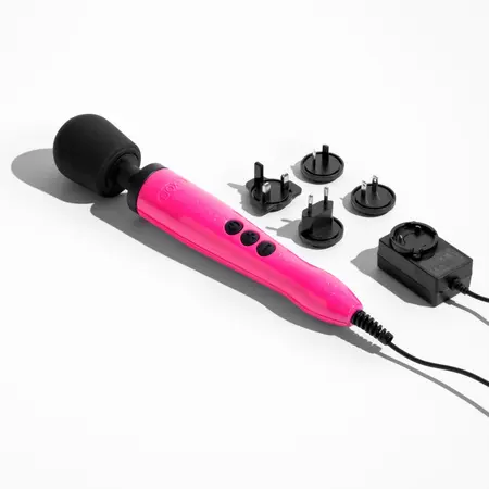 Doxy Die Cast Wand Massager Hot Pink Glitter 10th Anniversary Edition