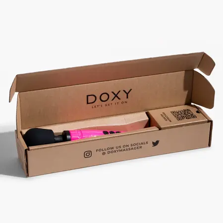 Doxy Die Cast Wand Massager Hot Pink Glitter 10th Anniversary Edition