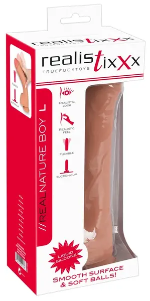 Realistixxx Real Nature Boy L Anatomical Model with Suction Cup 24.7cm