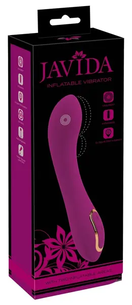 Javida Naduvajući Vibrator - Prilagodljivi Silikonski Intimni Uređaj, 21.1 cm