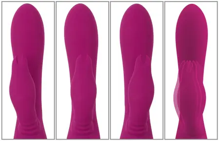 Javida 3-Funkcionalni Rotirajući Biserni Silikonski Intimni Masažer, 23 cm, Ljubičasta
