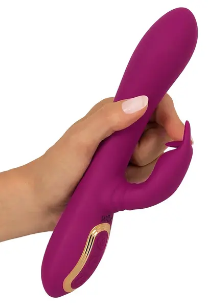 Javida 3-Funkcionalni Rotirajući Biserni Silikonski Intimni Masažer, 23 cm, Ljubičasta