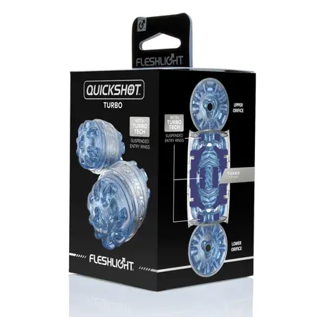 Fleshlight Quickshot Turbo Blue Ice Kompaktni Intimni Uređaj