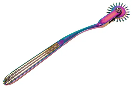 Fetish Collection Rainbow Pinwheel Metal Stimulation Tool 18.5cm