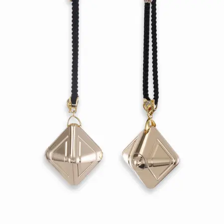 LOCKINK Vibration Cube 2.0 Gold - Compact Wearable Pulse Device