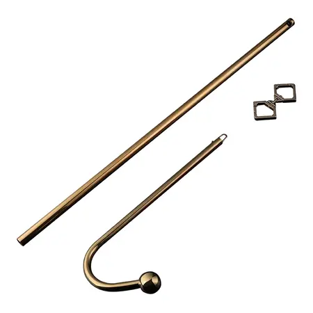 LOCKINK Gold Adjustable Stainless Steel Anal Hook - Versatile System