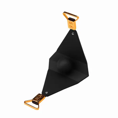 LOCKINK Golden Punker Adjustable Gag Set with Removable Silicone Ball
