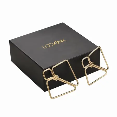 LOCKINK Gold Adjustable Nipple Clamps - Elegant Metal Accessory