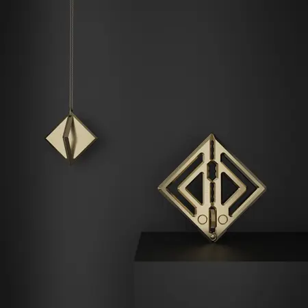 LOCKINK Gold Adjustable Nipple Clamps with Decorative Pendant